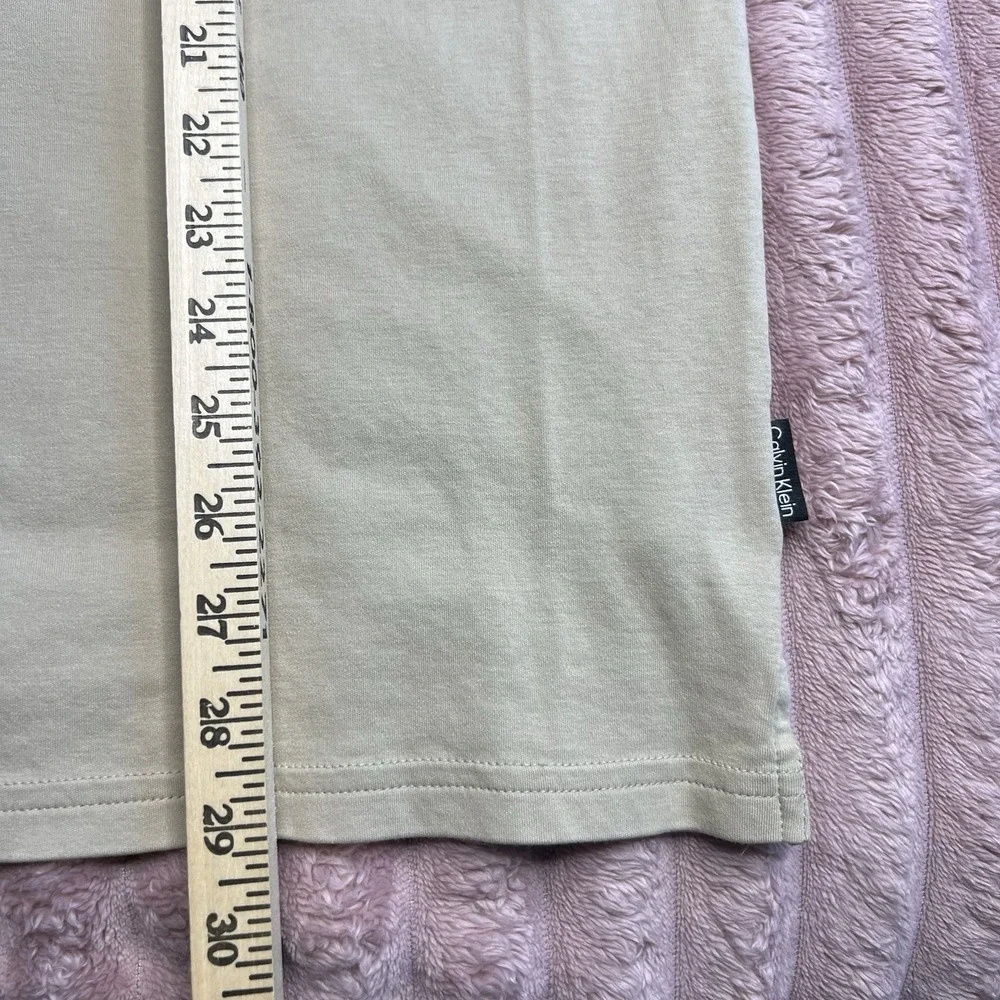 Calvin Klein Polo Shirt Mens XL Khaki Liquid Touch Short Sleeve‎ Casual Stretch